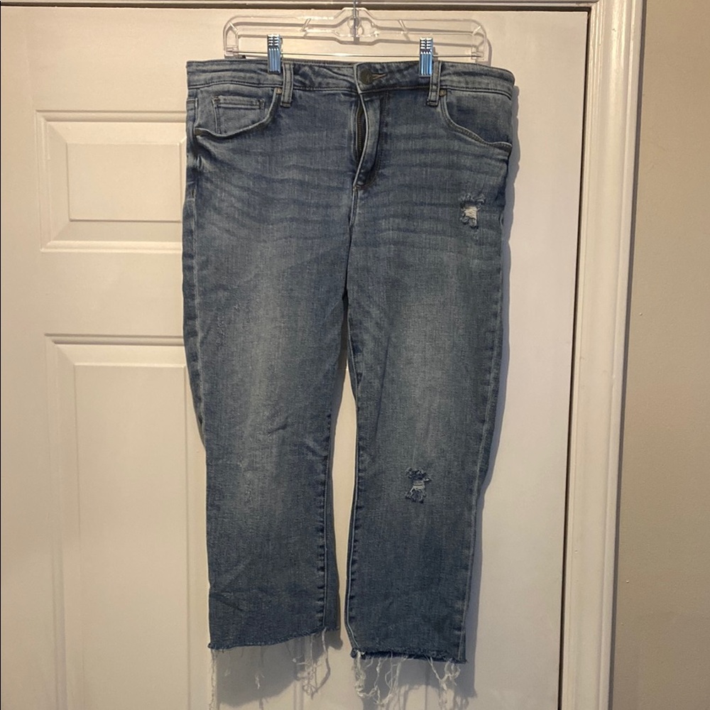 Kut from the Kloth denim Ankle straight leg Cropped Jeans